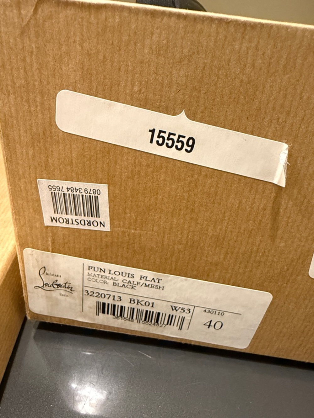 Christian Louboutin Fun Louis Flat Box - Black